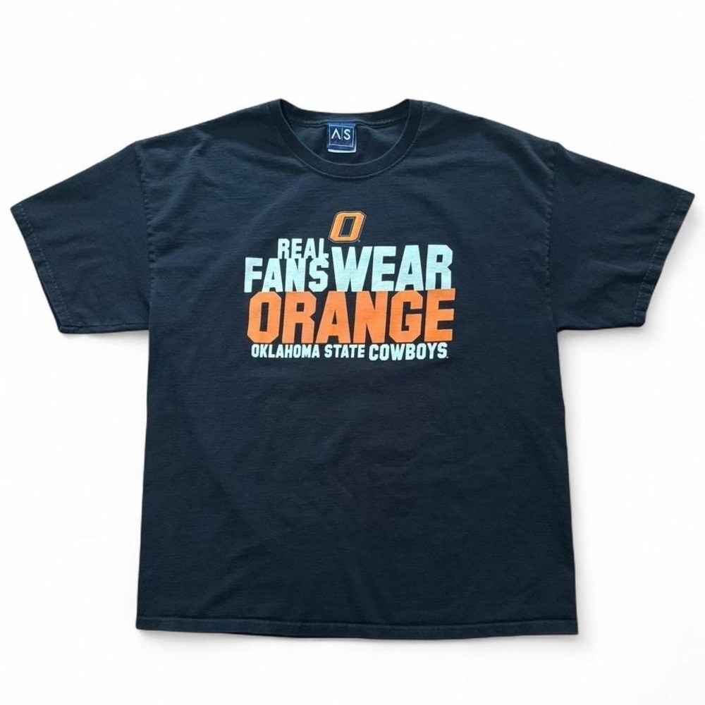 Black Oklahoma State Cowboys Football NCAA Sports T-shirt
